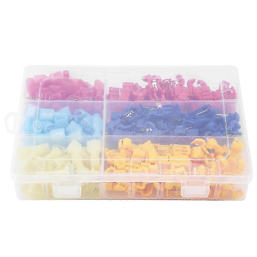 240pcs Quick Splice Solderless Terminals T Tap Electrical Lock Wire Cable Connectors Kit