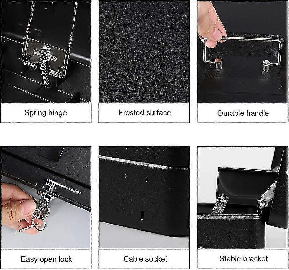 Secure coin box for home savings with metal construction