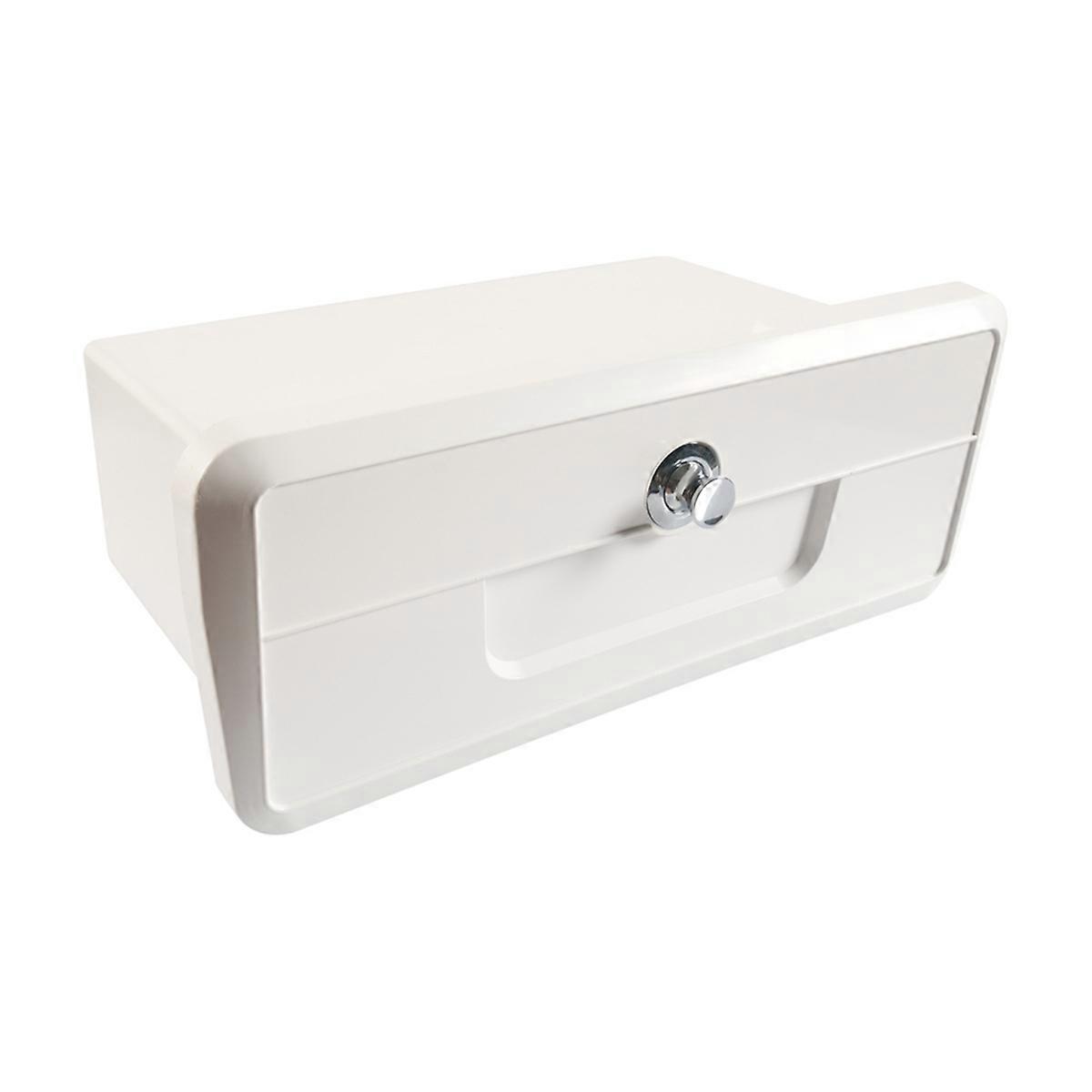Marine Recessed Glove Box Storage with Push Lock & 2 Cup Holders