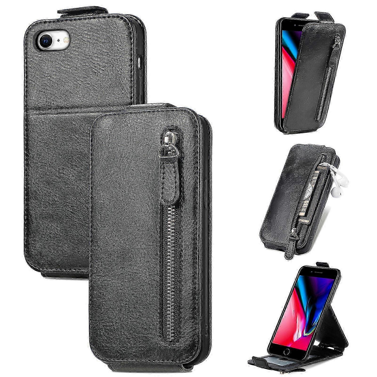 Compatible with iPhone 8/7/SE 2020/2022 Case, Magnetic Clasp Zipper...