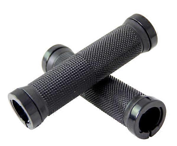Bicycle straight handlebar grips, universal size, double-sided lockable