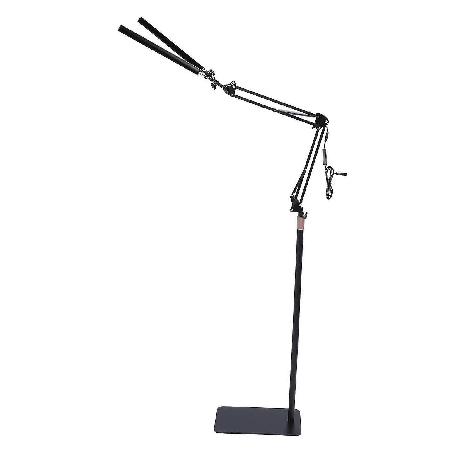 Double Head LED Floor Lamp 3 Color Temp 84-128cm Adjustable