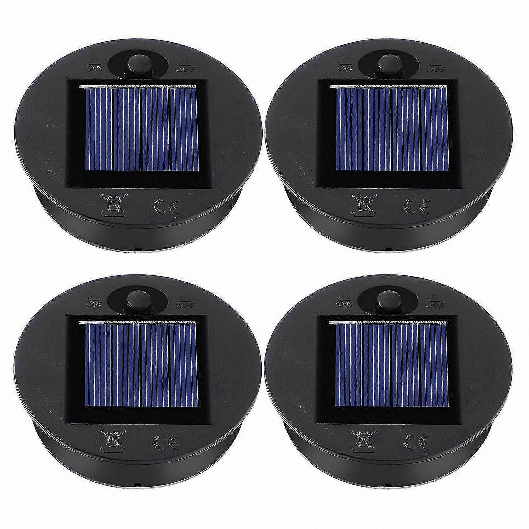 Replacement Tops for 4 Outdoor Solar Lanterns with Round Design