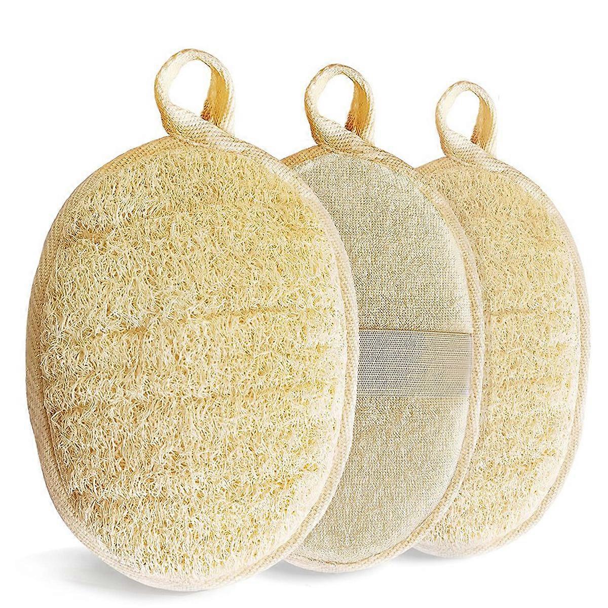 Natural Loofah Sponge Exfoliating Body Scrubber, Eco-Friendly