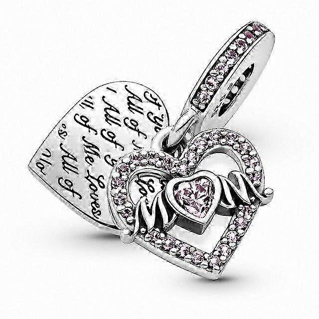 ジュエリークラフト用のスターリングシルバーユニコーンビーズ - レインボーチャーム、女性用ブレスレットプロジェクト