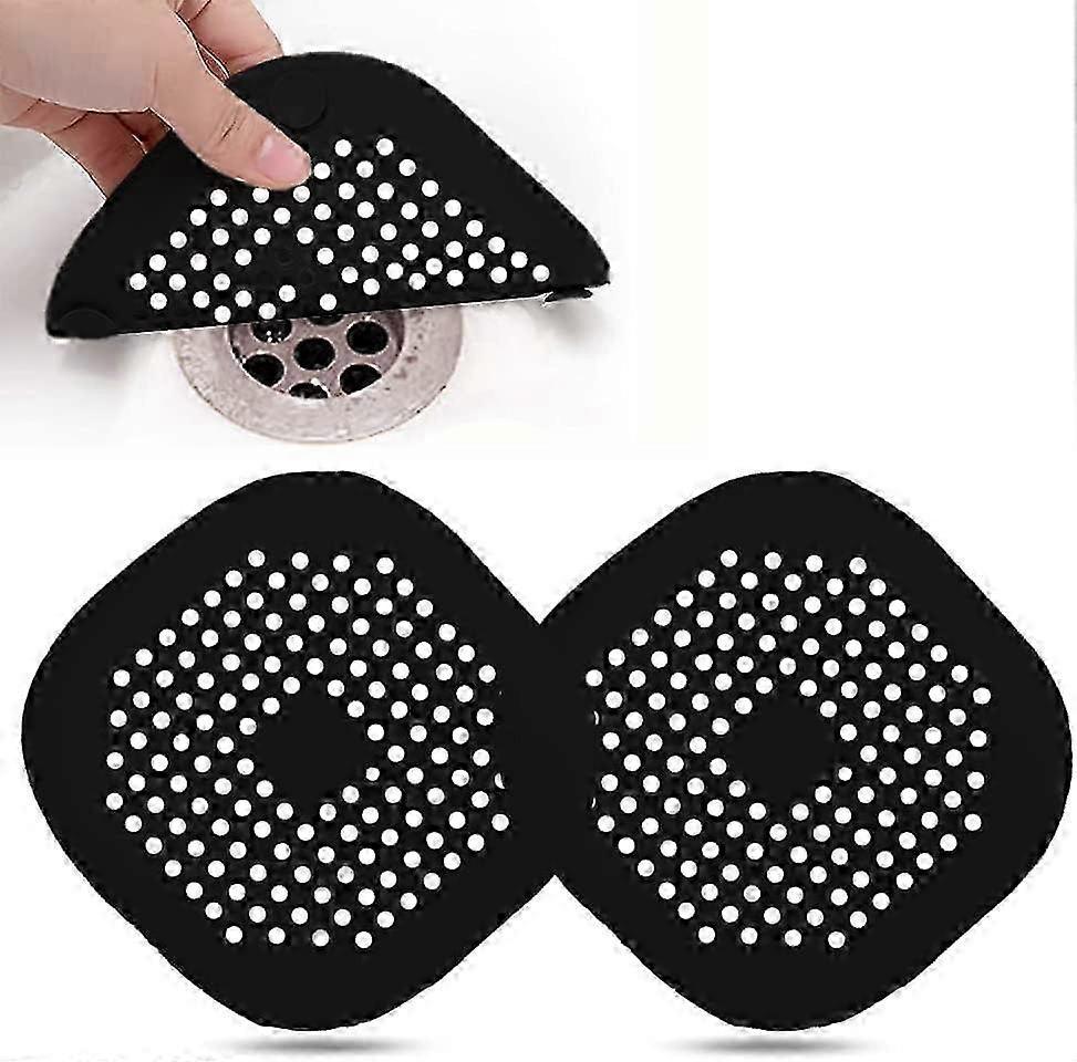 吸引付きシリコンドレンプロテクター2個、シンクストレーナーシャワードレンカバーバスルーム用ヘアキャッチャー