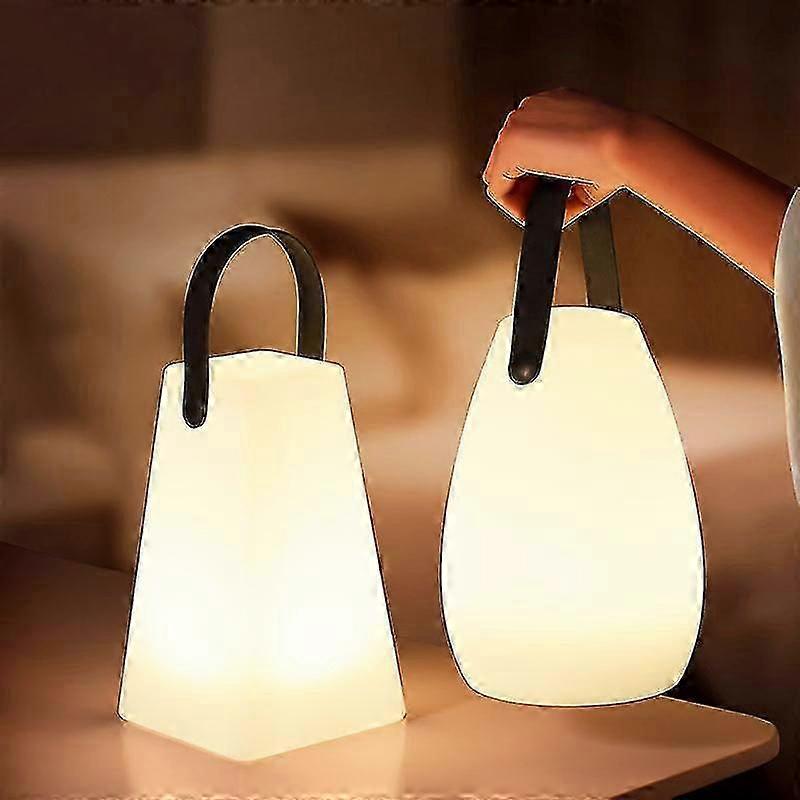 Creative Multifunctional Portable Lamp Simple Bedside Table Lamp Balcony Courtyard Landscape Camping Lamp Usb Charging