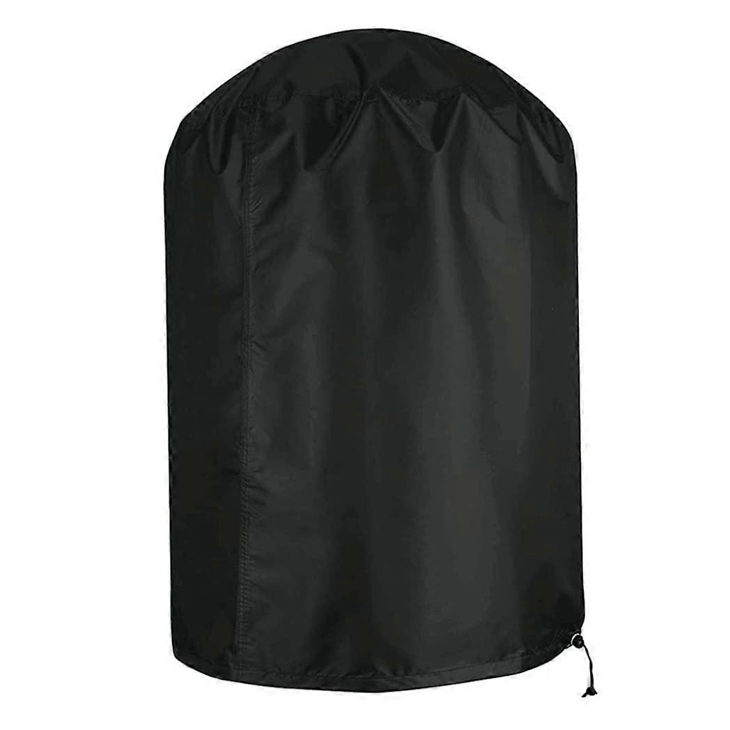 Barrel BBQ Cover For Small Kettle Barbecue Grill, Waterproof HeavyDuty Drawstring Protector, 58x77 cm