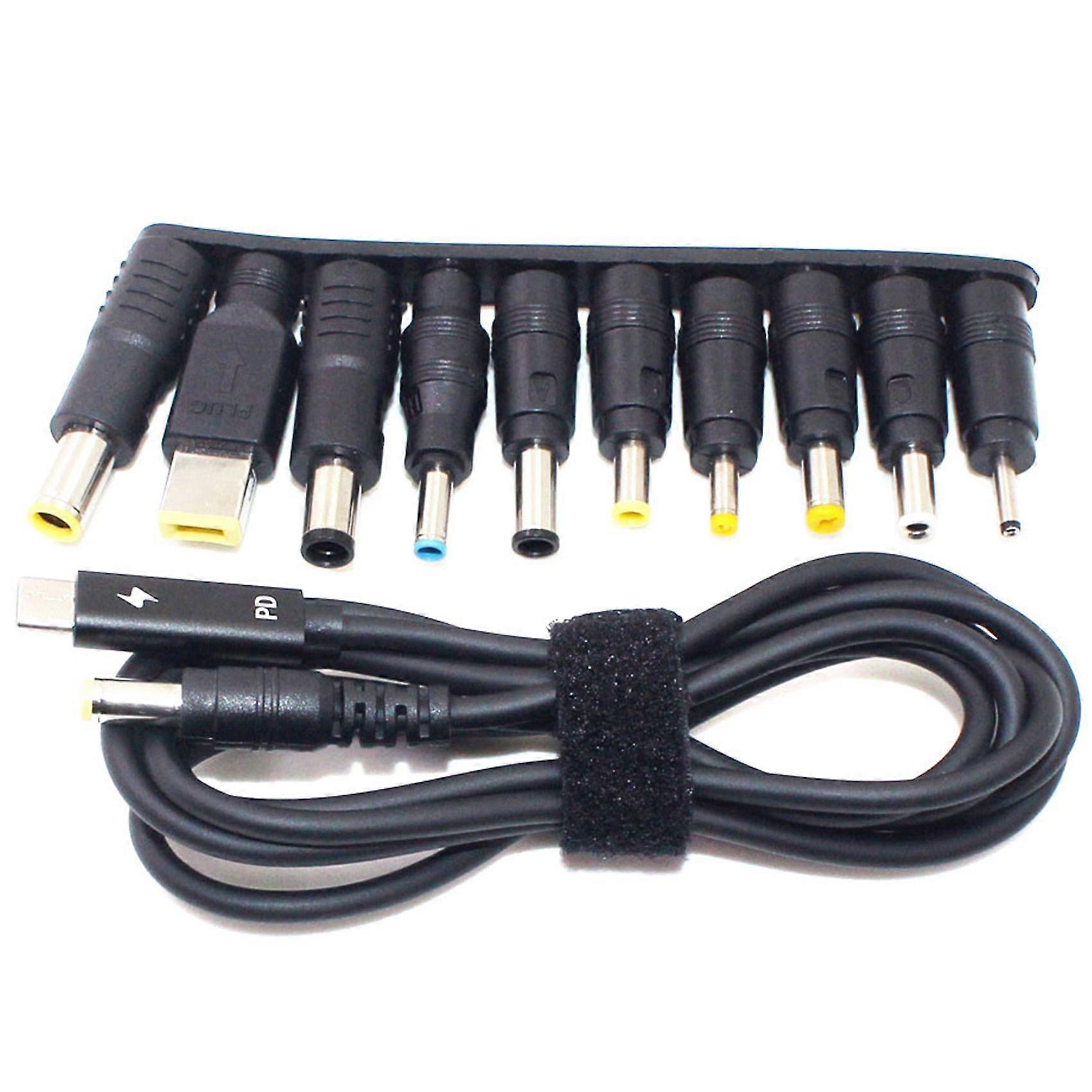 100W TYPE-C to Round Port Laptop Adapter Connector Plug DC Power Adapter Laptop PD Fast Charge Char