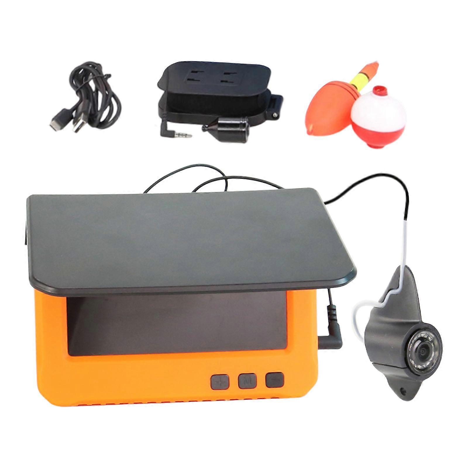 4.3Inch LCD Monitor Fish Finder Underwater Camera LED Ice Fishing Monitor for Night Fishing And Underwater Observation Multicolor