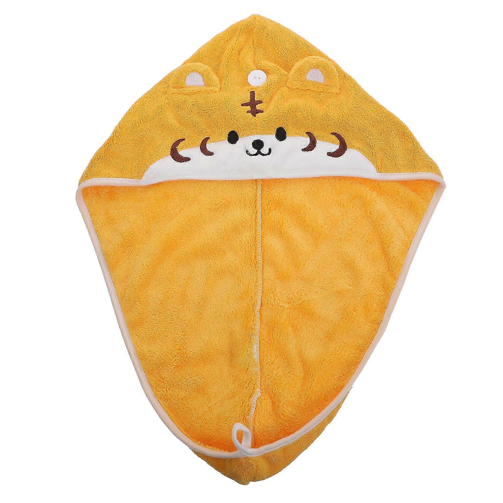 Fast Hair-Drying Towel Tiger Design for Home Use Wrap