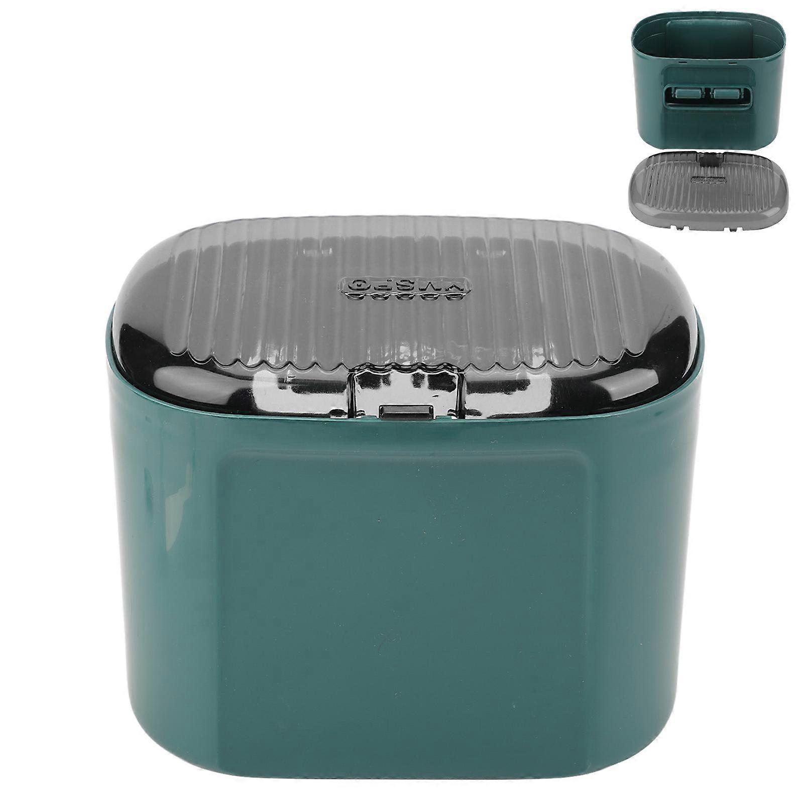 Wall Mounted Transparent Plastic Tissue Box Large Space Green