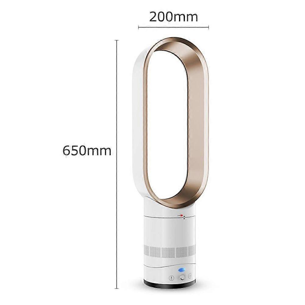 16 Zoll Gold Bladeless Tower Fan mit Fernbedienung, Timer