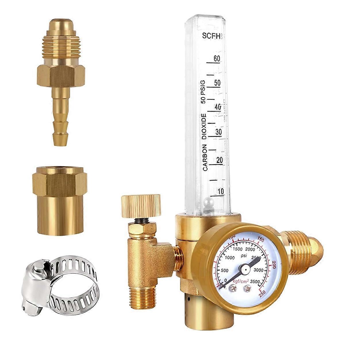 /CO2 Mig Tig Flow Meter Gas Regulator Gauge Welding Weld CGA580