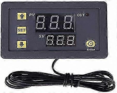 High-Temperature Alarm Digital Thermostat Controller Regulator 24V 20A LCD Display