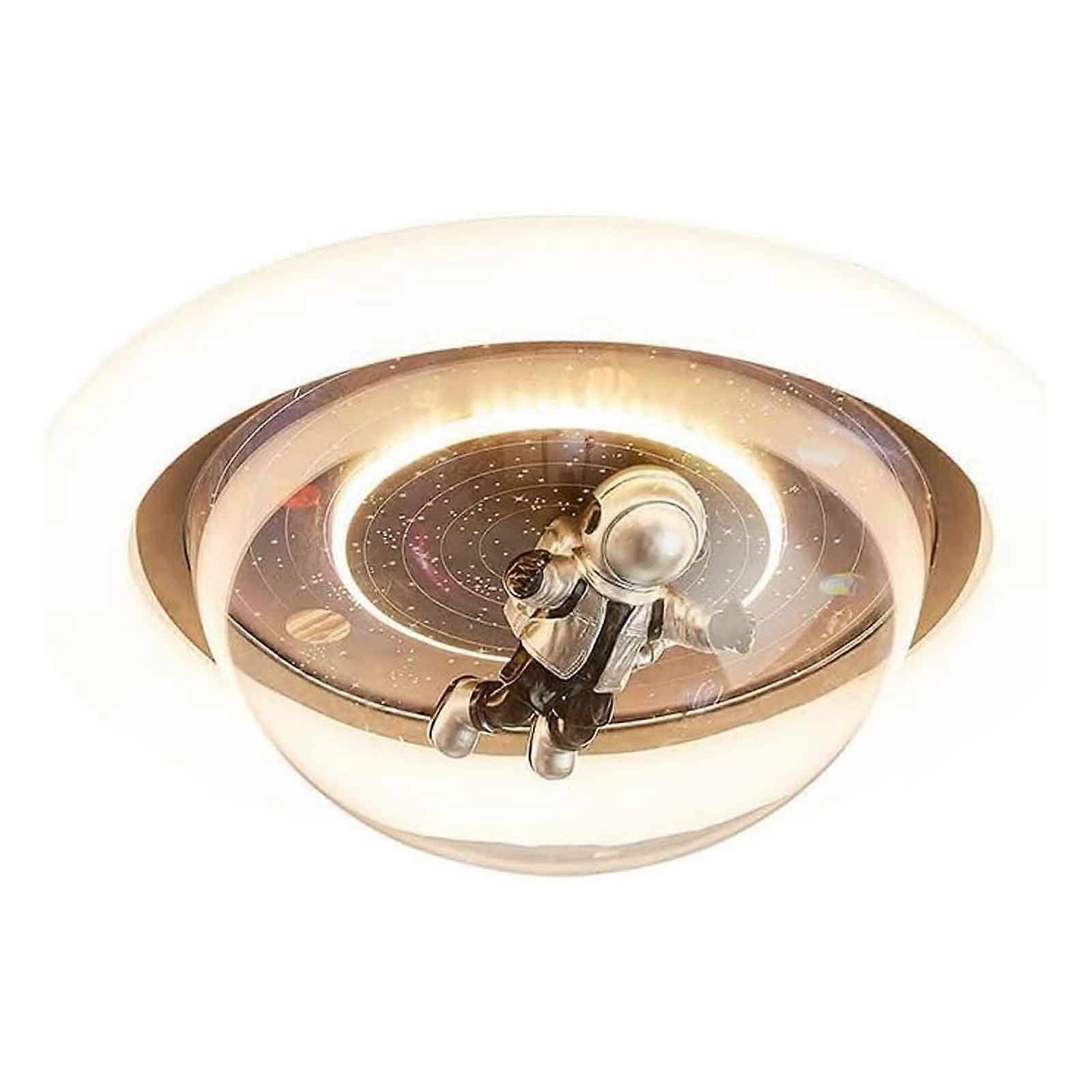 Ceiling Light Astronaut LED Dimmable Flush Mount Fixture 3000K-6000K Spacecraft Capsule For Kids Room Porch