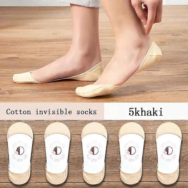 Socks women's Super Invisible No Show Summer Thin Silicone Non-slip Shallow Mouth Solid For High Heels Boat Socks