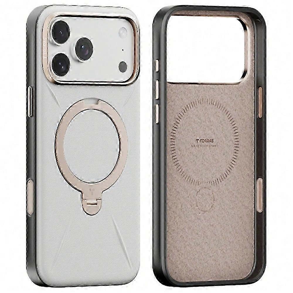 TORRAS Ostand Q PRO Leather Series Compatible For iPhone 17 Pro Max Case Compatible with MagSafe Kickstand Phone Cover
