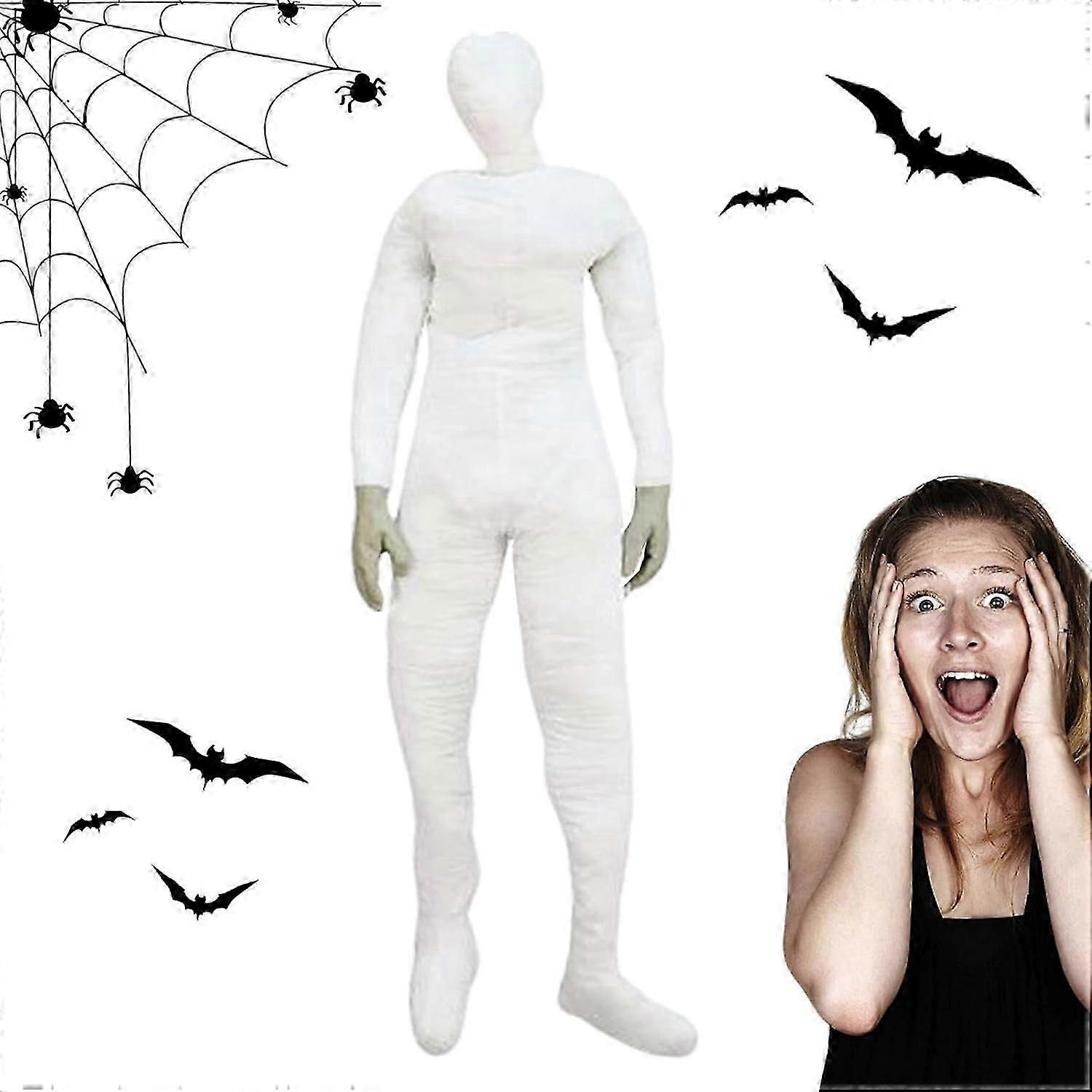 182cm Posable Halloween Decor - Life Size Soft Stuffed Bendable Mannequin