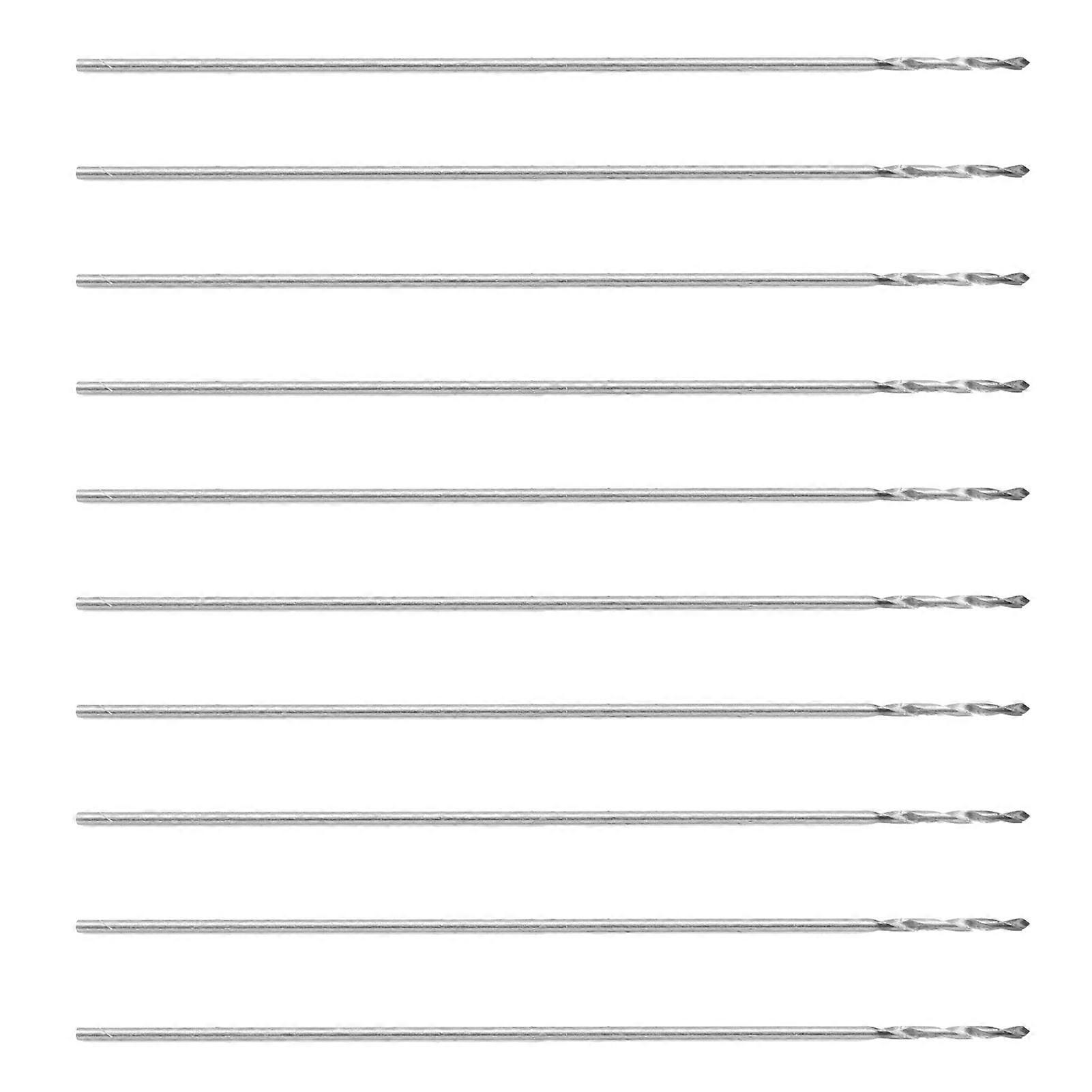 10Pcs Twist Drill Bit Small Straight Shank Pearl Drilling Machine Tools K10 0.3mm