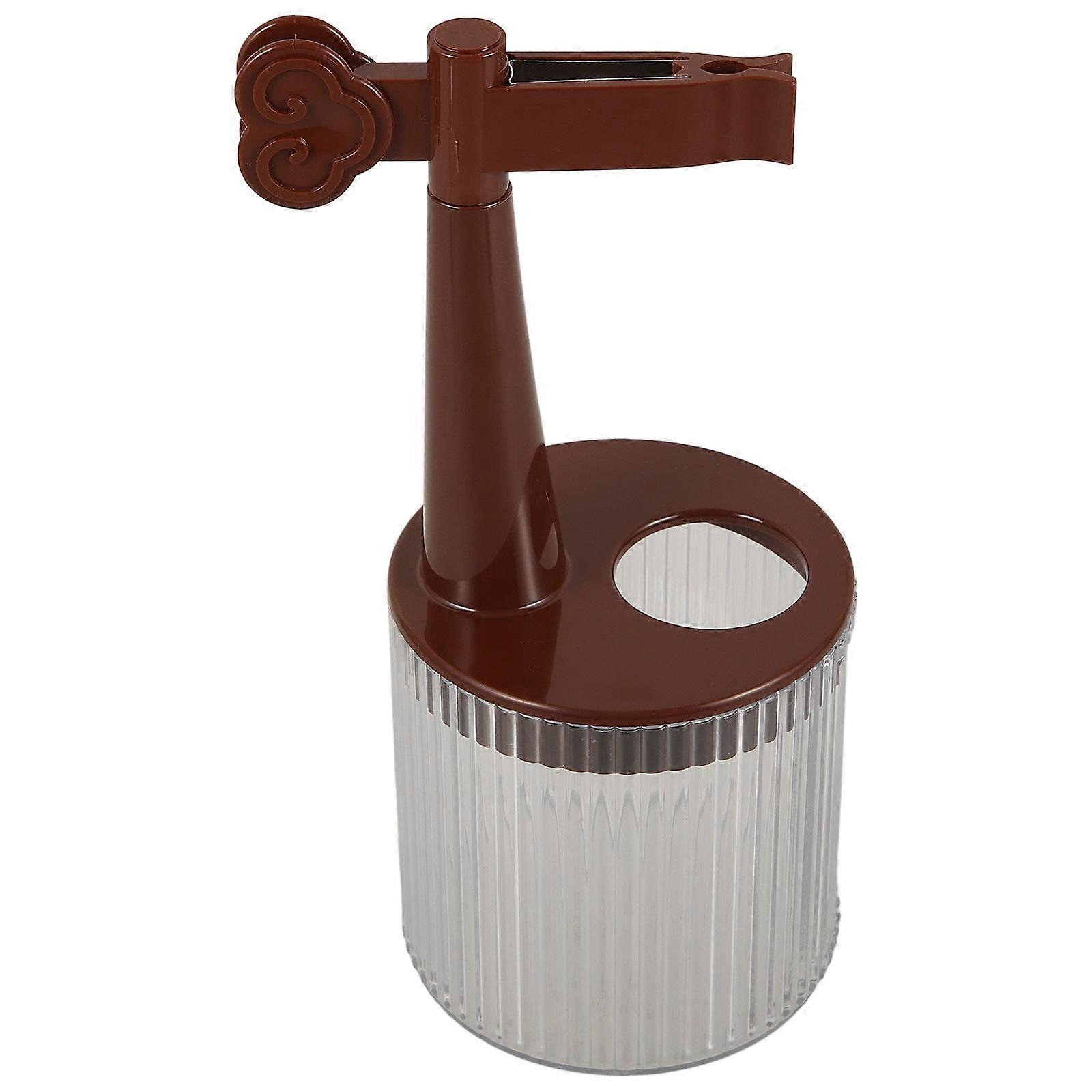 Pen Holder Classic Art Supplies Storage Container Home Use Brown 19.00X8.00X8.00CM 1Pcs