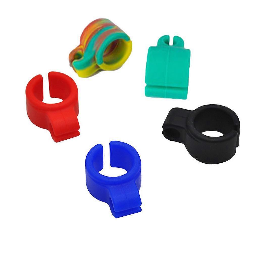 Holder Silicone Finger Ring Holder for Hands Free Smoking 5Pcs