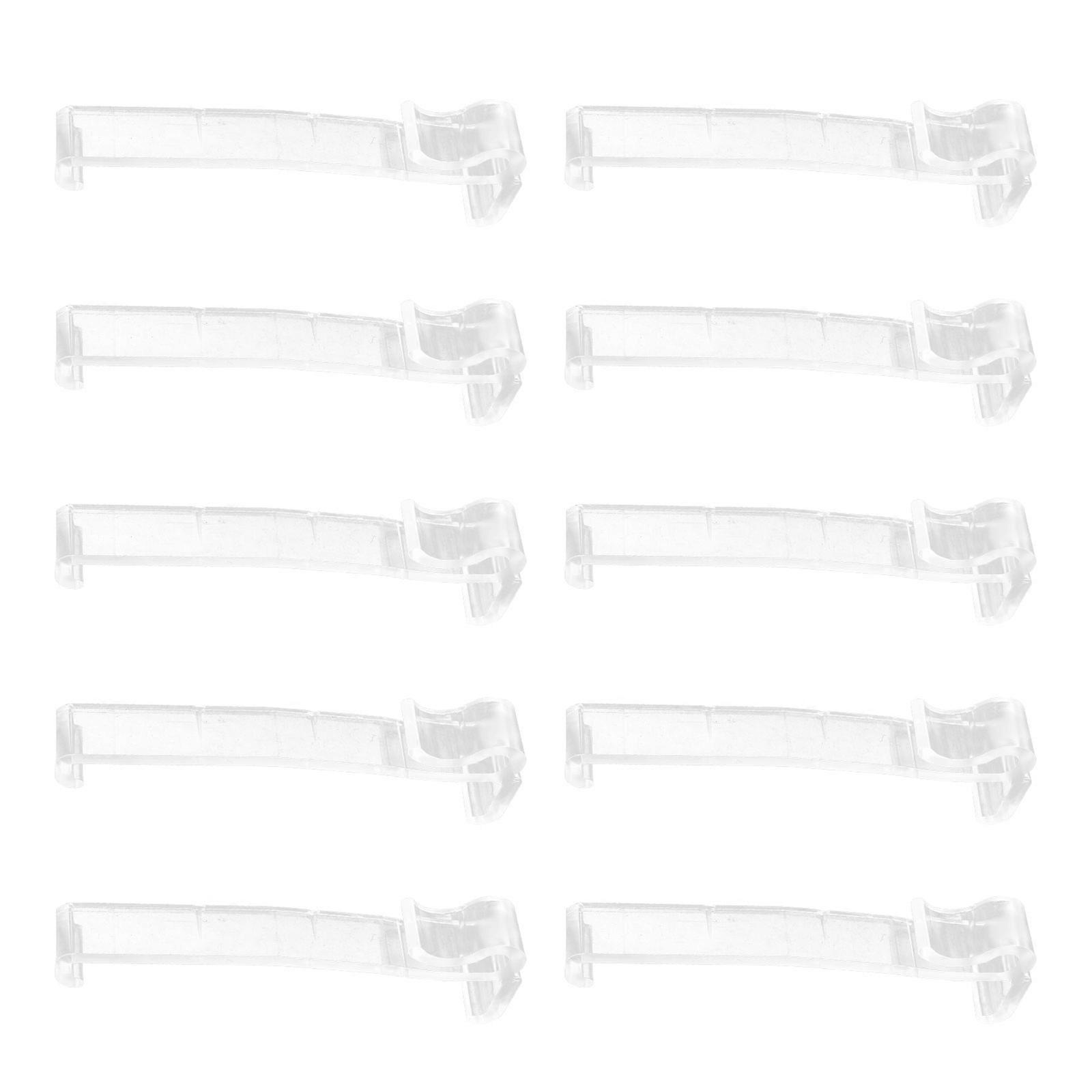 Transparent Curtain Hook Plastic Hidden Curtain Parts Hangers with 10Pcs
