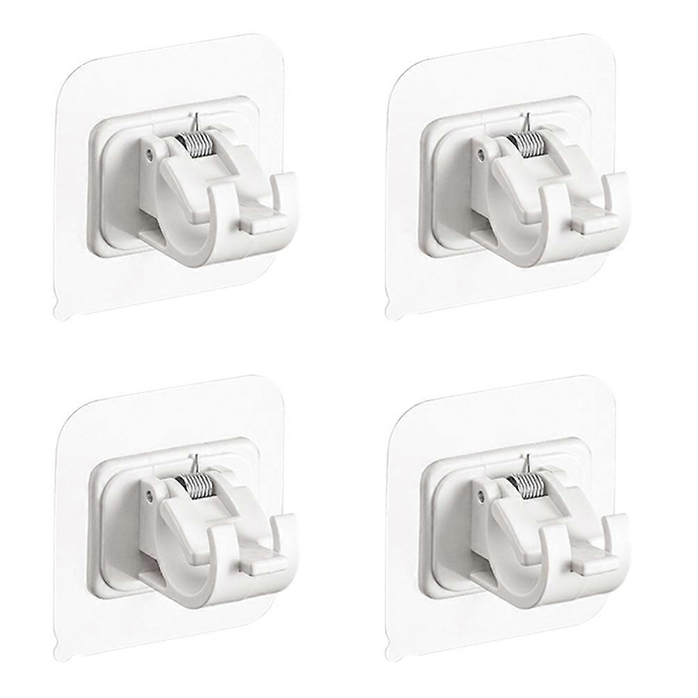Pasting Curtain Rod Clips Curtain Rod Holder for Home Use 4Pcs Pack