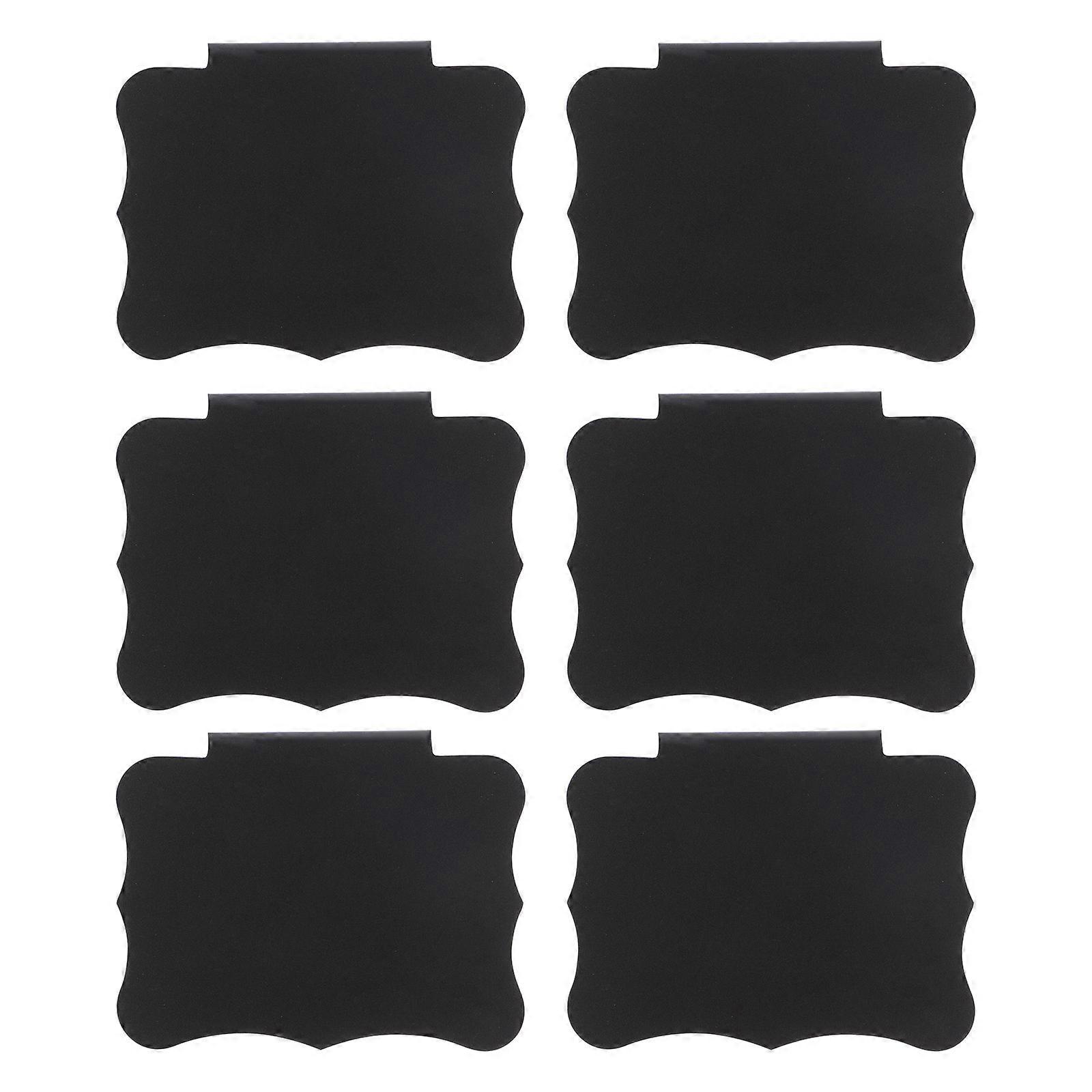 Basket Labels Clip Black Plastic Label Holder for Display Use 10Pcs