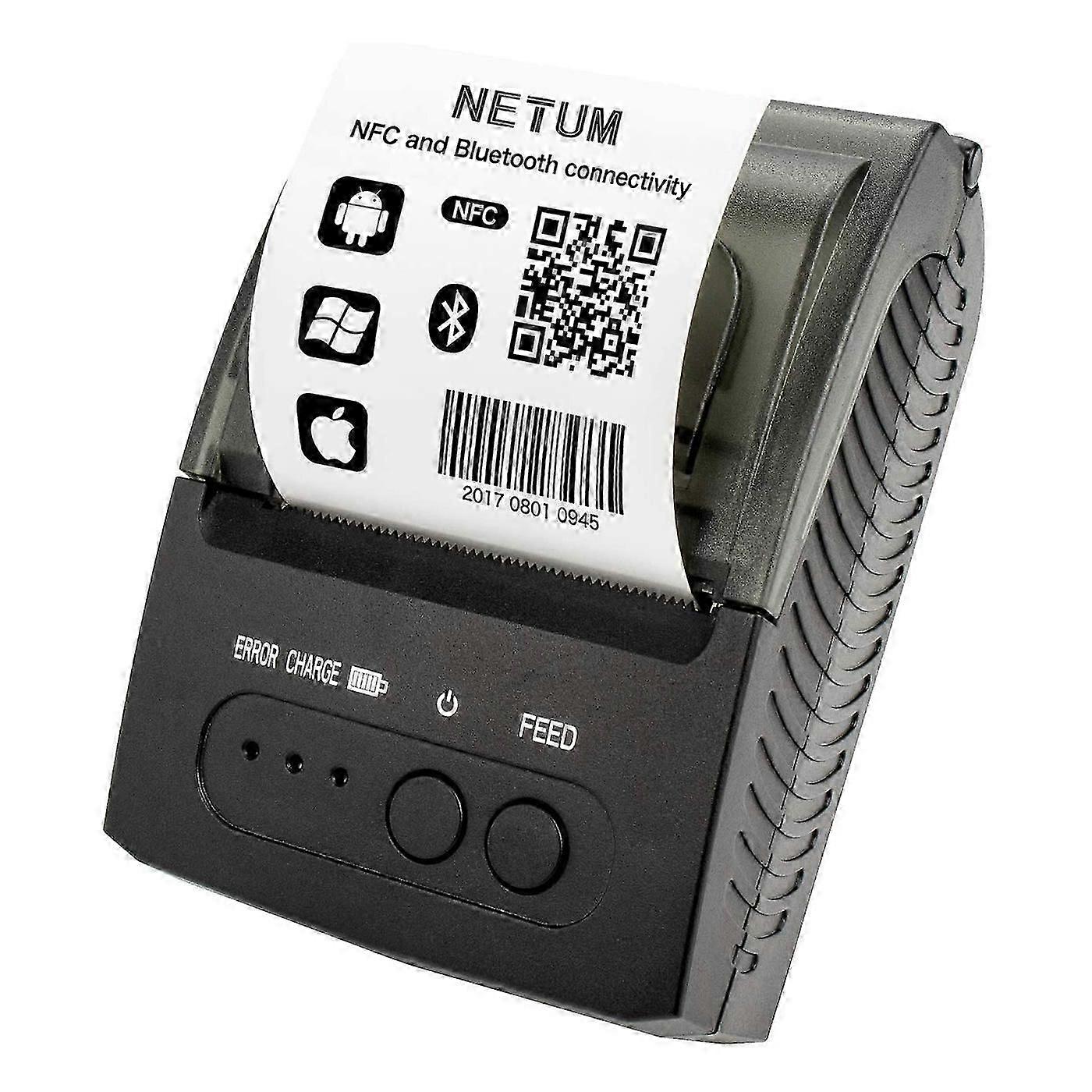 NETUM 1809 Mini Portable 58mm Bluetooth Thermal Receipt Printer Support Android /IOS USB Thermal Printer for POS System