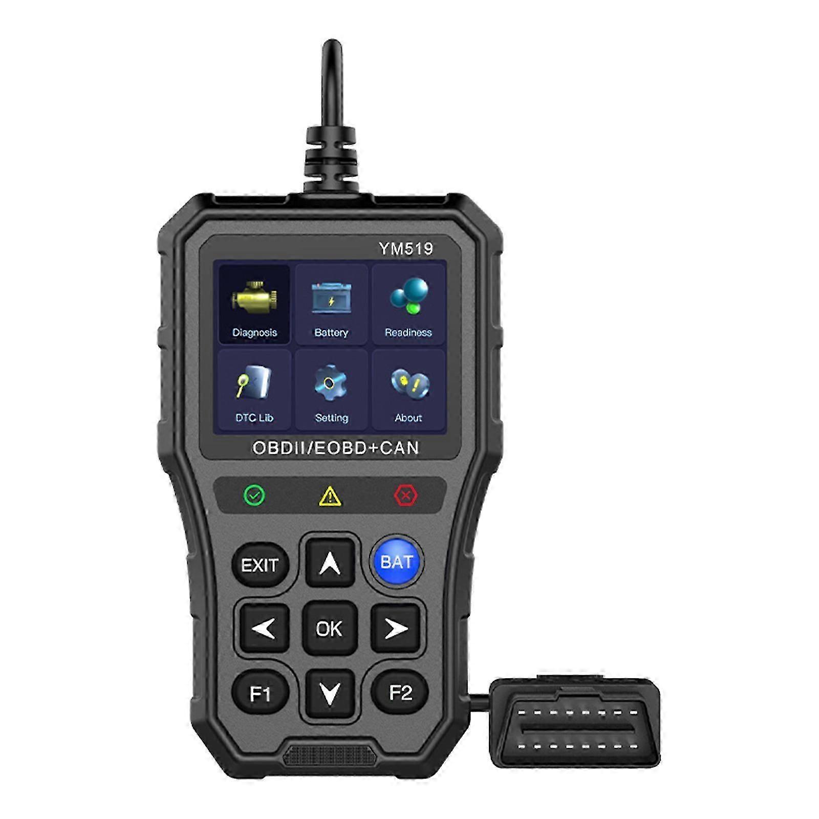 Diagnostic Scan Tool OBD2 Scanner Battery Tester Color Screen Code Reader Clear Fault Code for All OBD II Protocol Car