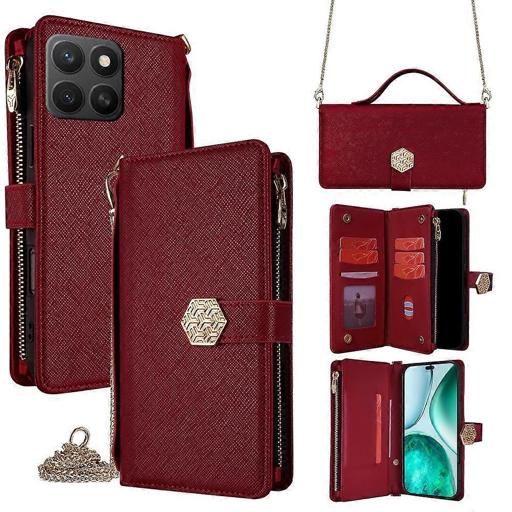 Crossbody Leather Case For Honor X8c 4G