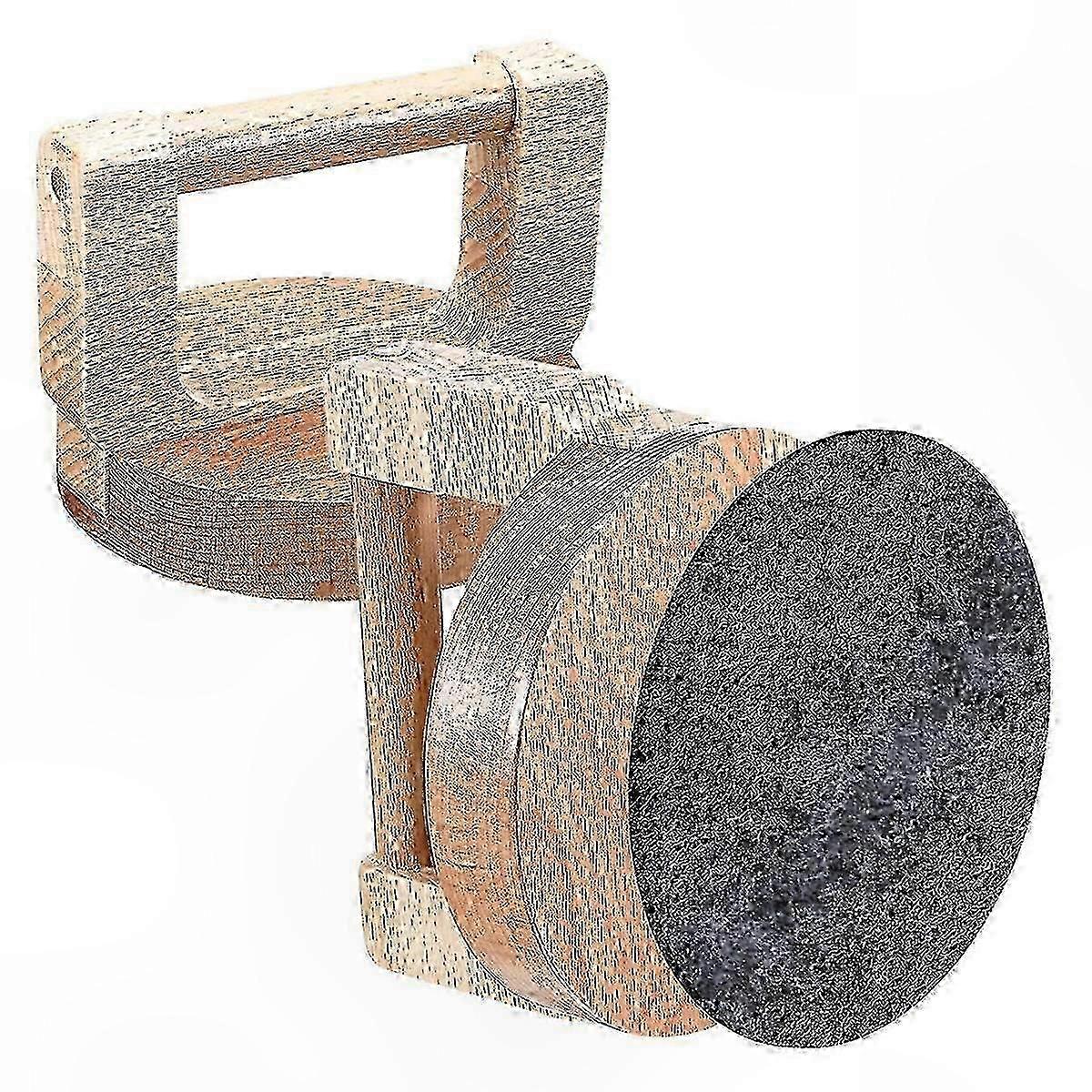 2-Pack Bamboo Printmaking Baren and Felt Mat Kit for Block Printing Art Projects