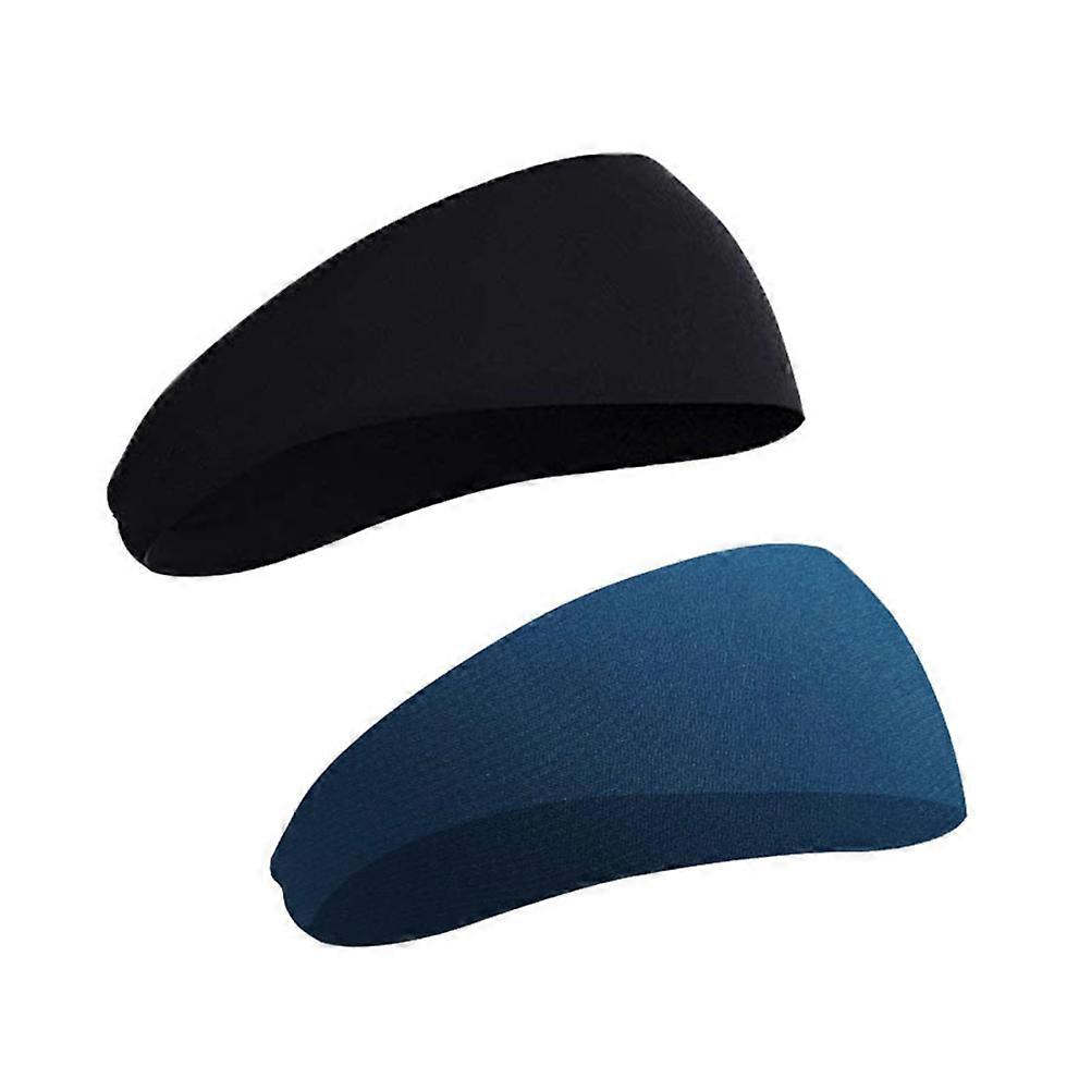 Elastic Headpiece 2Pcs Assorted Color Breathable Polyester for Sports