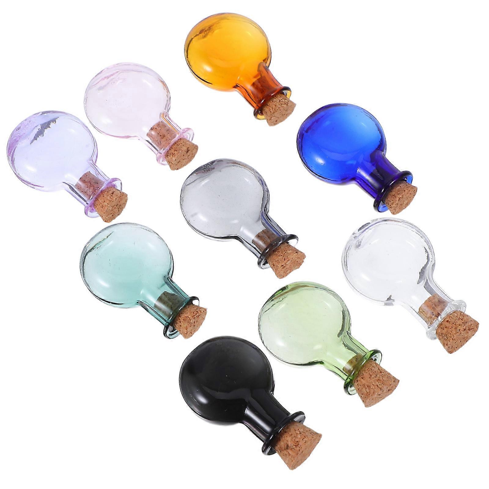 Glass Bottle Small Mini Decorative Glass Bottles for Storage Use 18Pcs