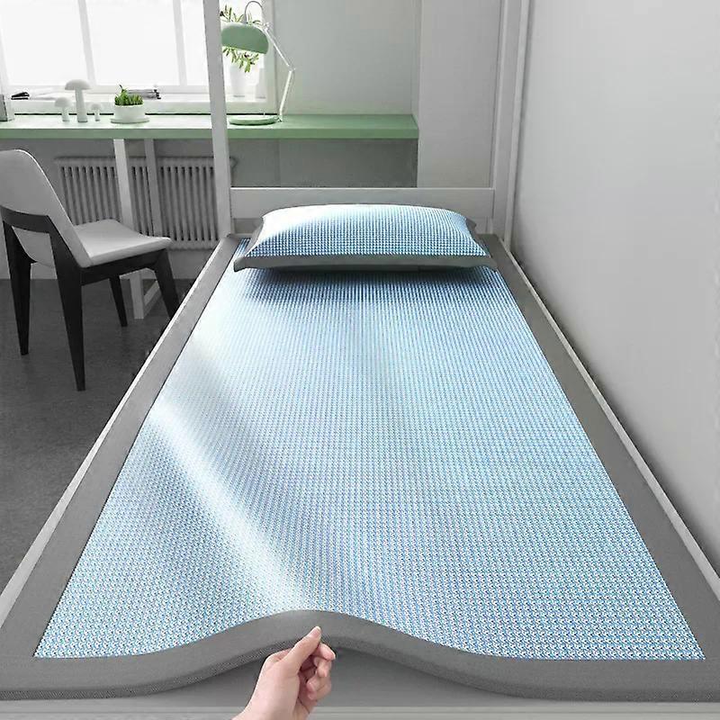 Jacquard Ice Silk Sleeping Mat Summer Cooling Pad for Dormitory Student Bedroom Bed with Nonwoven Surface No Pillowcase Included
