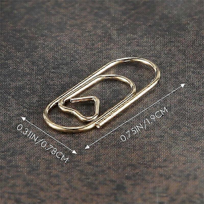 Heart-Shaped Mini Paper Clips, 150 Count, Perfect for Office Organization and Bookmarking