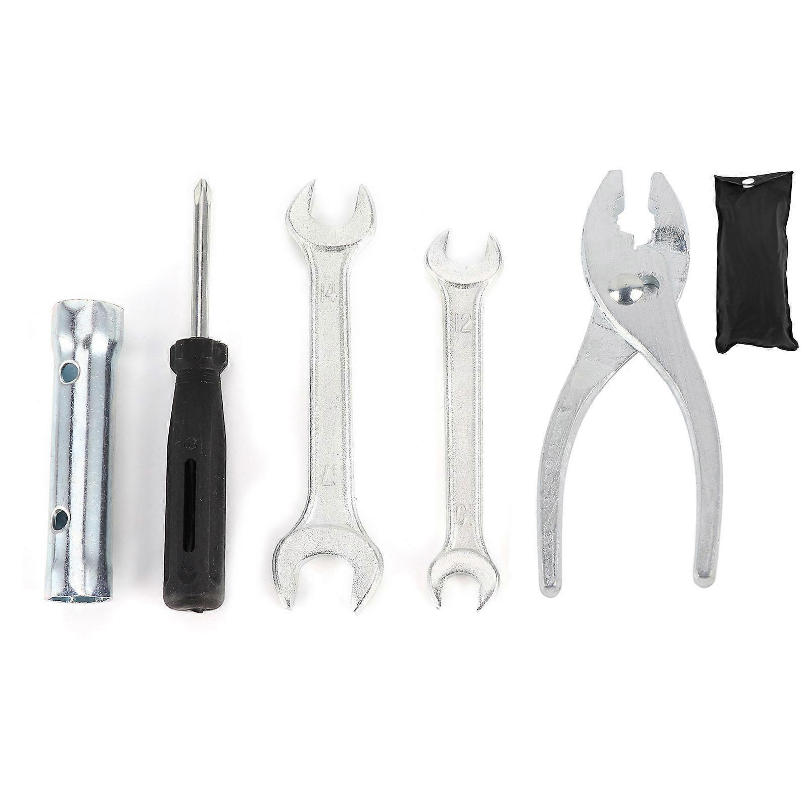 Motorcycle Repair Tool Kit Wrench Screwdriver Plier Spark Plug Socket Set Universal