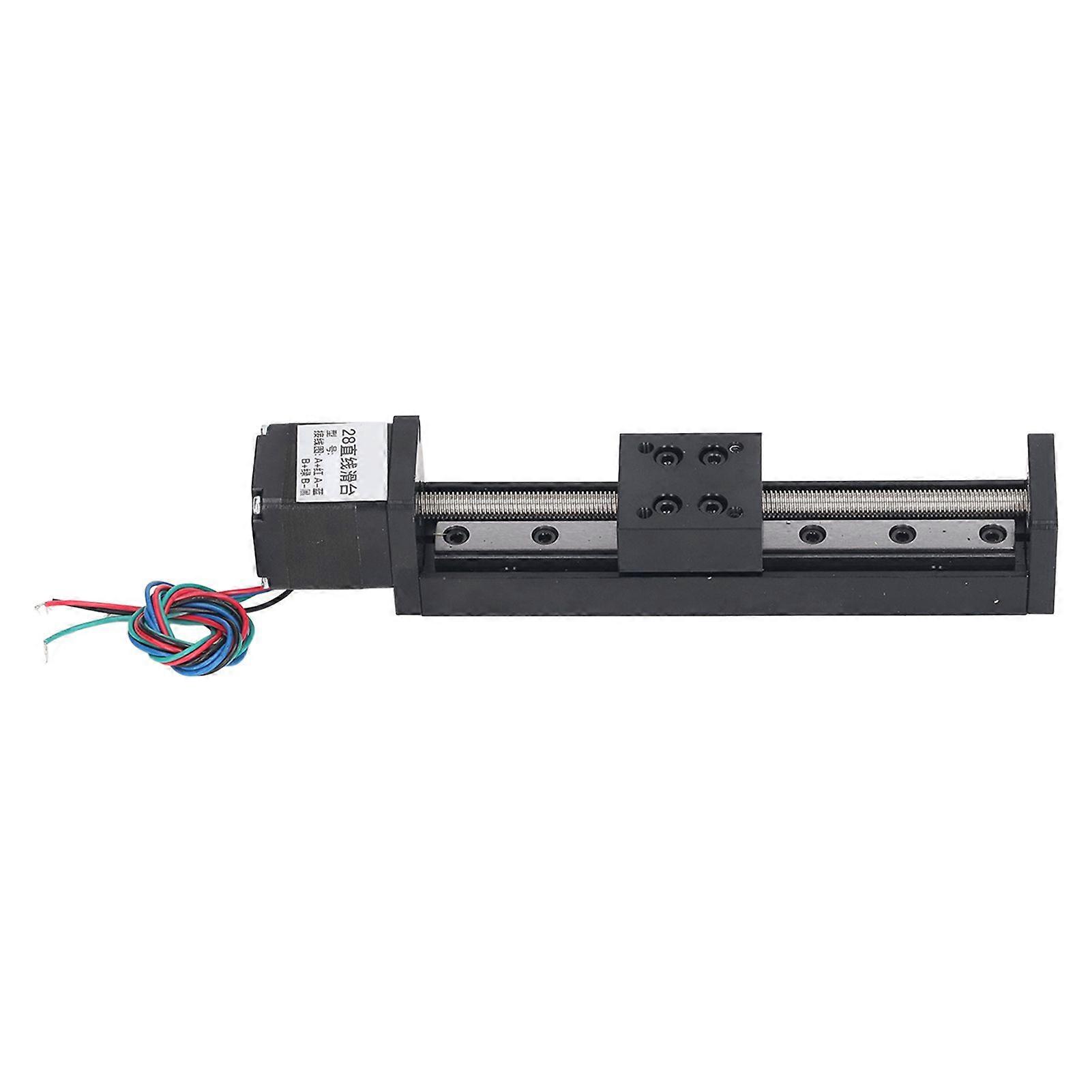 Linear Slide Table High Accuracy Ballscrew Sliding Motion Stage Linear Guide Rail 100mm Stroke T6x1