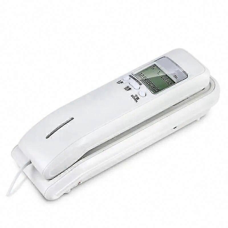 Corded Phone with Dual LCD Display, Caller ID, Dual Systems, Adjustable Ringtone Volume, Desk/Wall Telephone for Home-C11