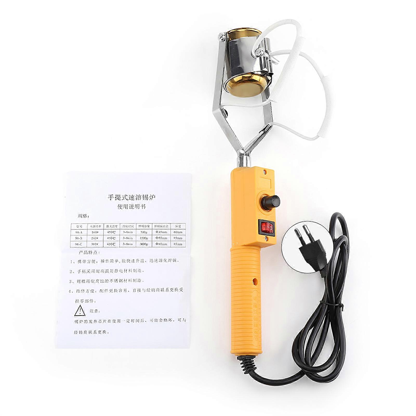 Four de fusion d'étain portable électrique 180 W avec contrôle de température