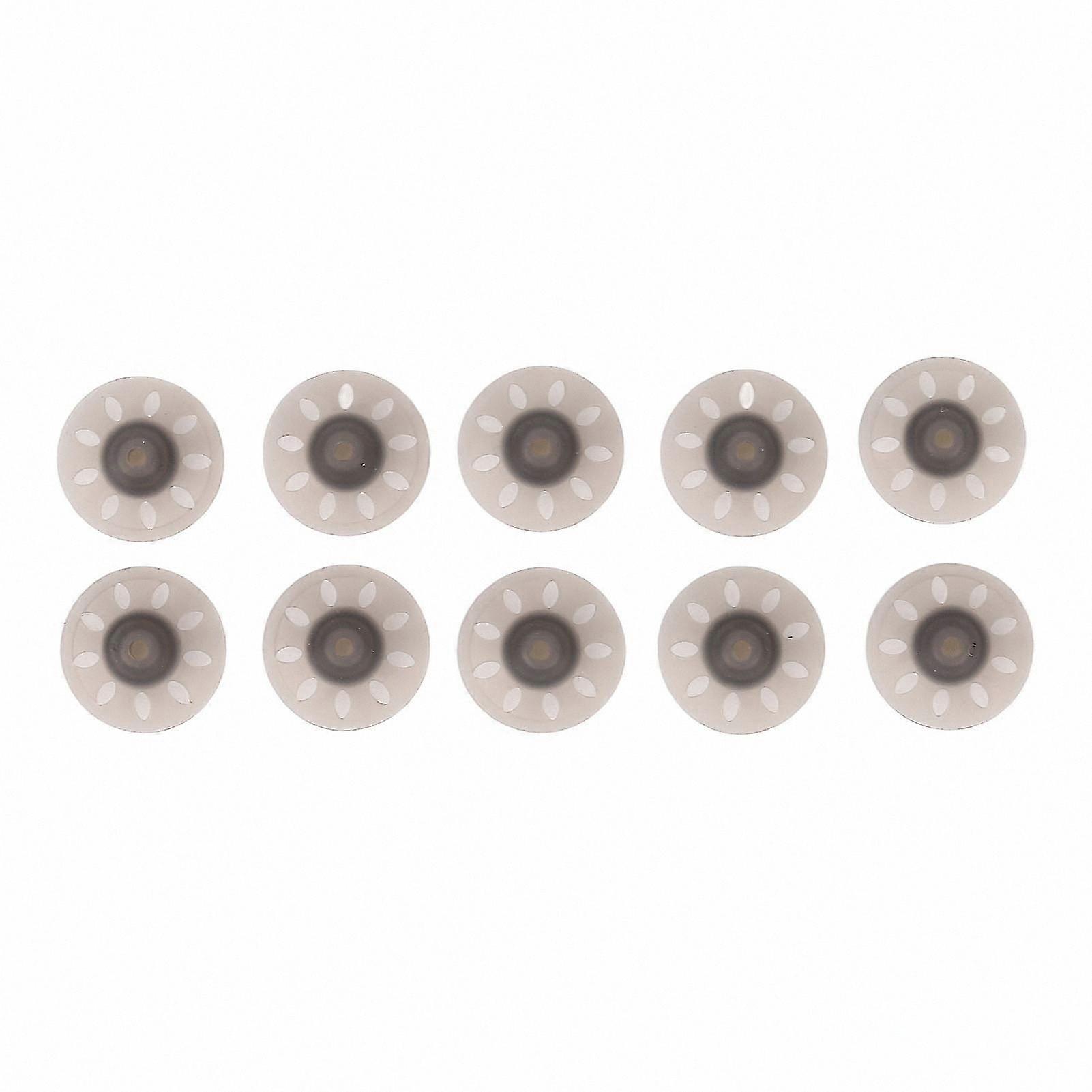 10-Pack Small Open Black Ear Tips for Hearing Aids Sound Amplifier Accessories