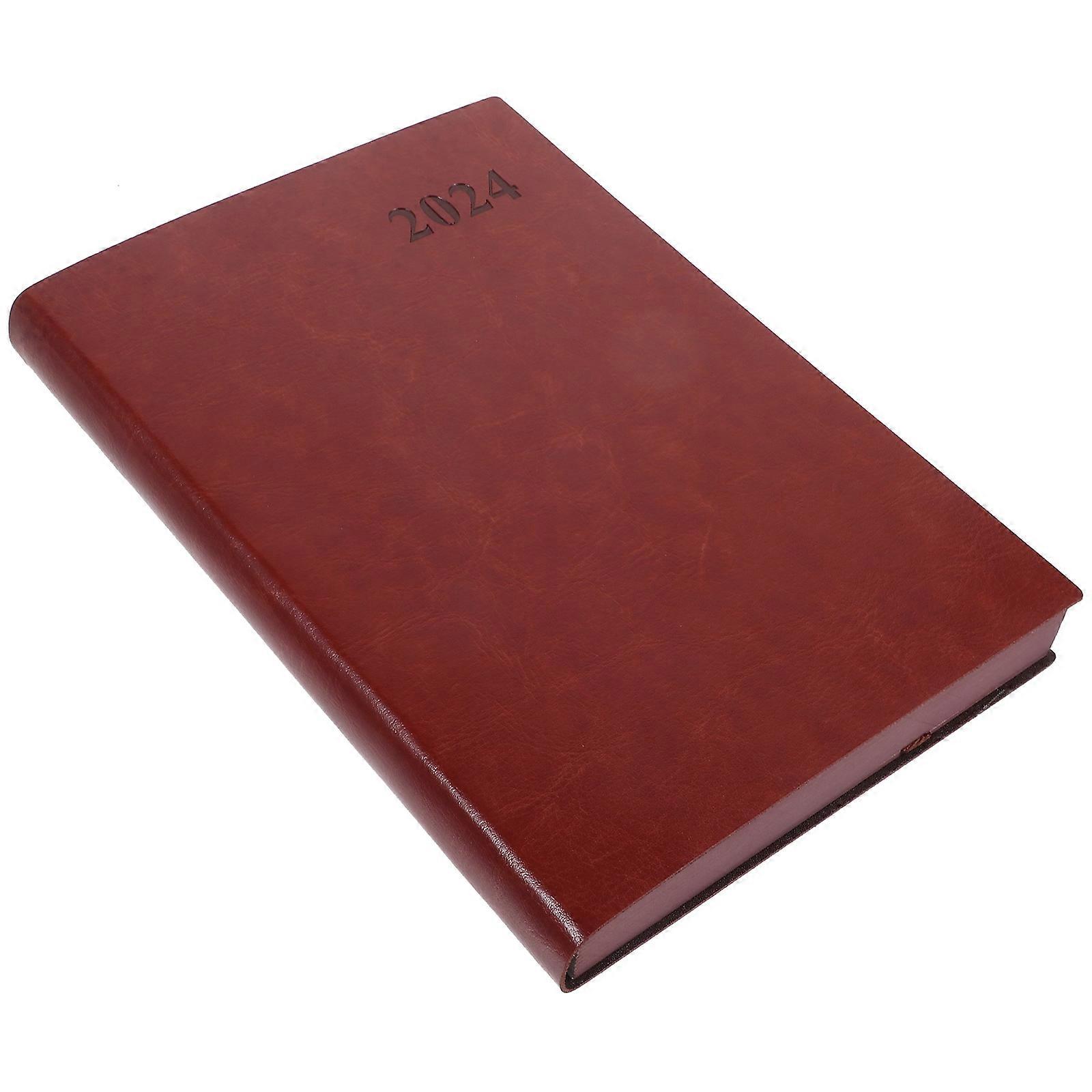Office Notepad 3Pcs Daily Use Journaling Planner Notebook For Students In Brown Featuring Simple Style For Note Taking