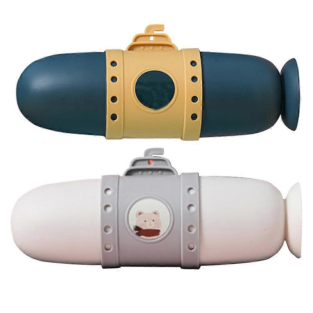 Tooth Brush Container Submarine Shape for Storage Use 4Pcs Travel Storage Box