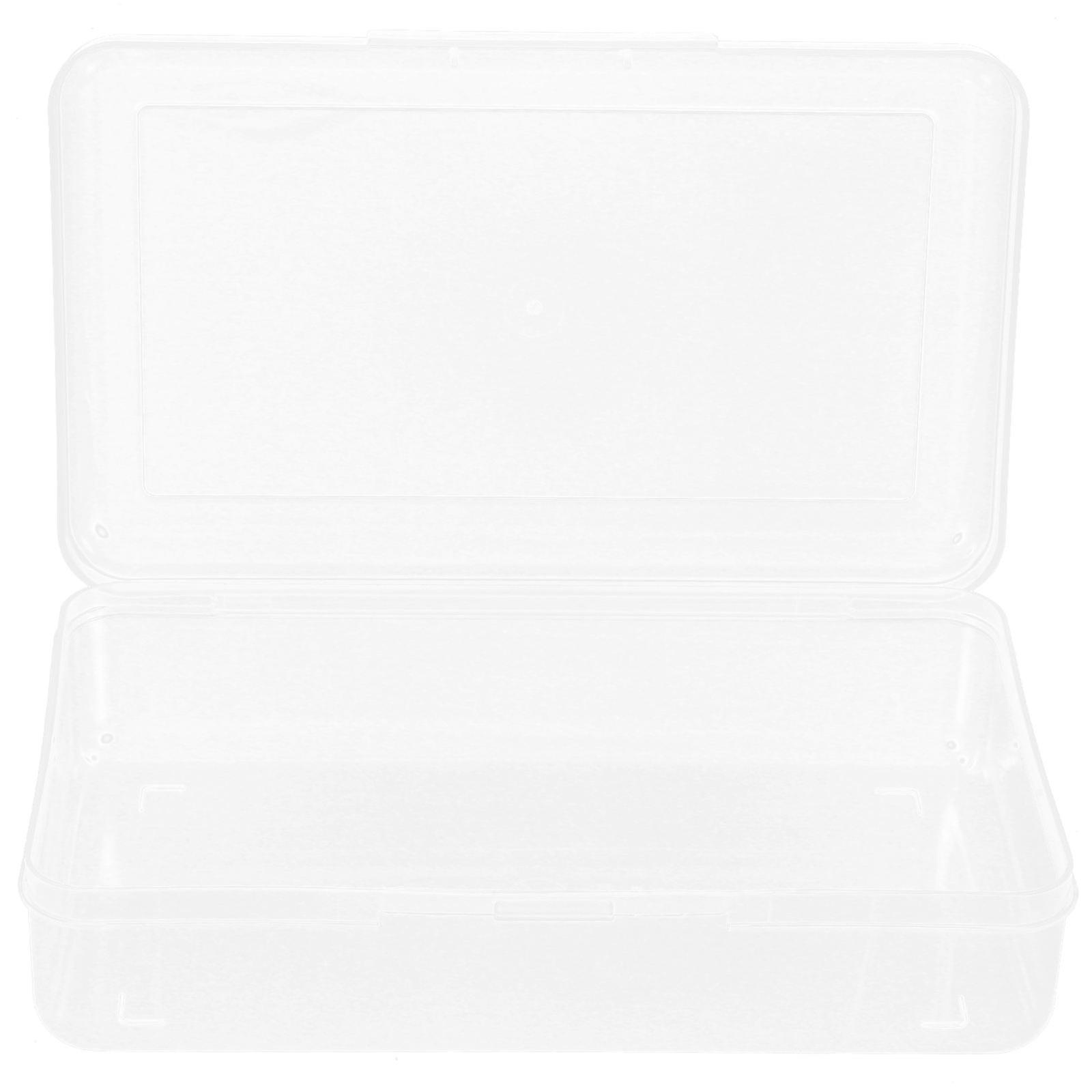 Pencil Case Plastic Pencil Case Box for Storage Use 2Pcs Large Capacity