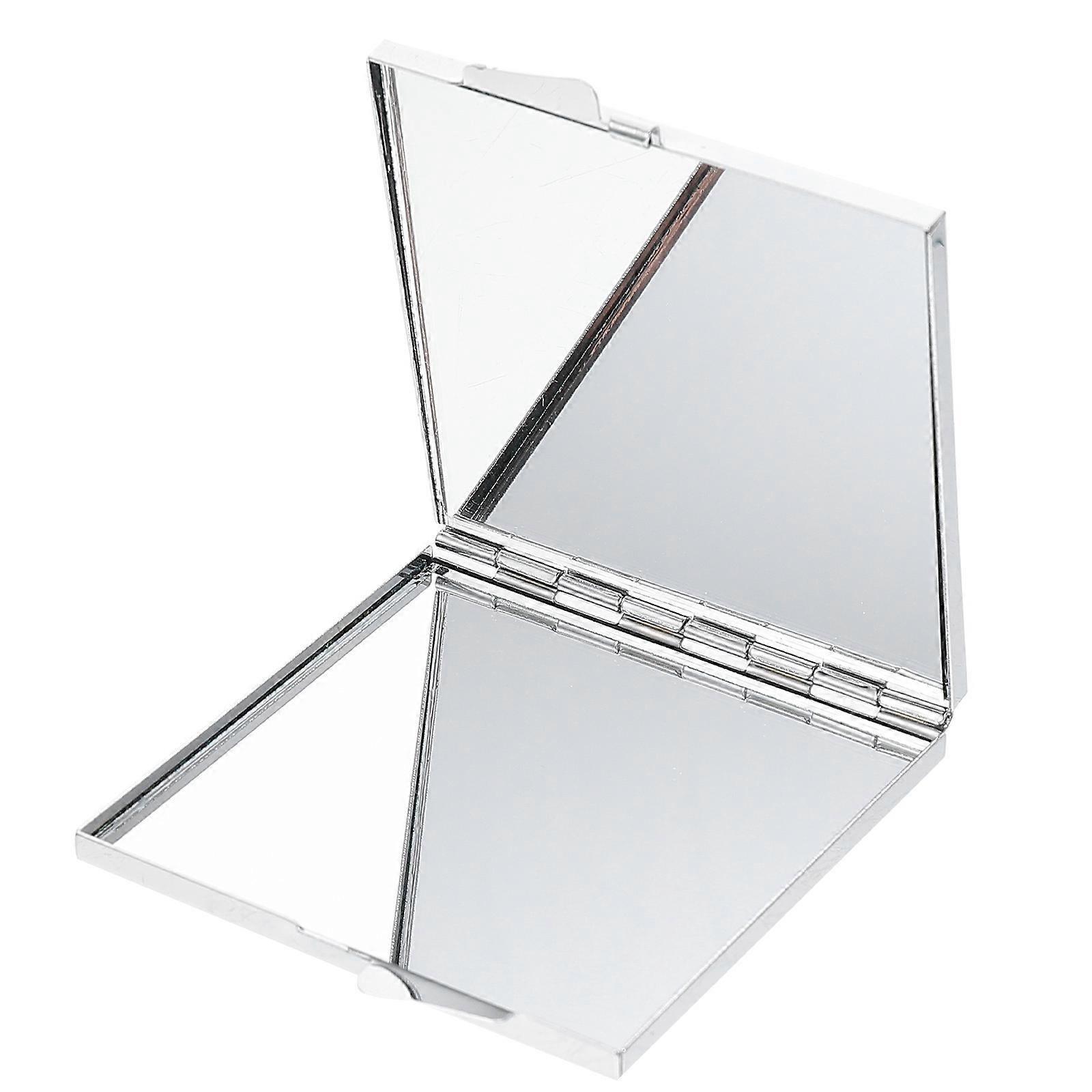 Metal Craft Two-Sided Makeup Mirror for Travel 2Pcs Foldable Mirror