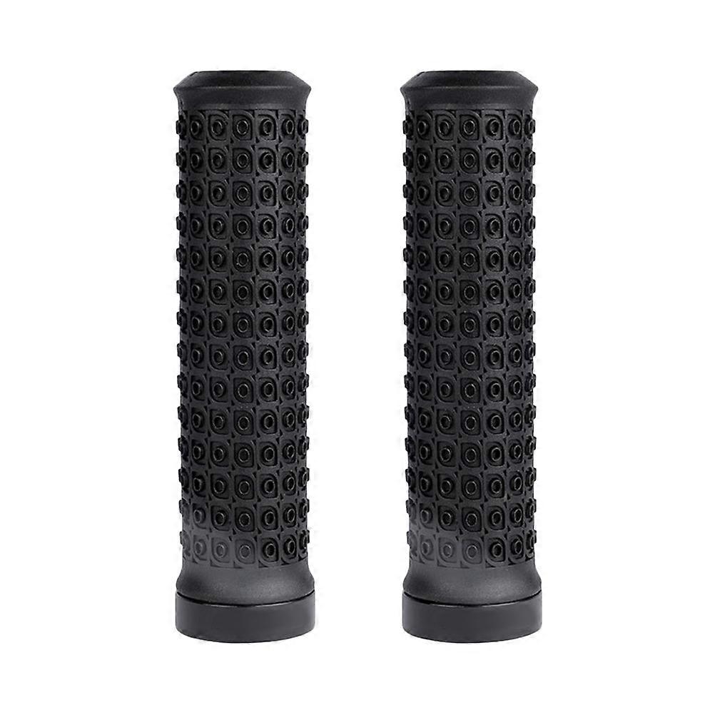 3 Pairs Anti-slip Handle Grips For Bicycles Outdoor Riding Ergonomic Design Black