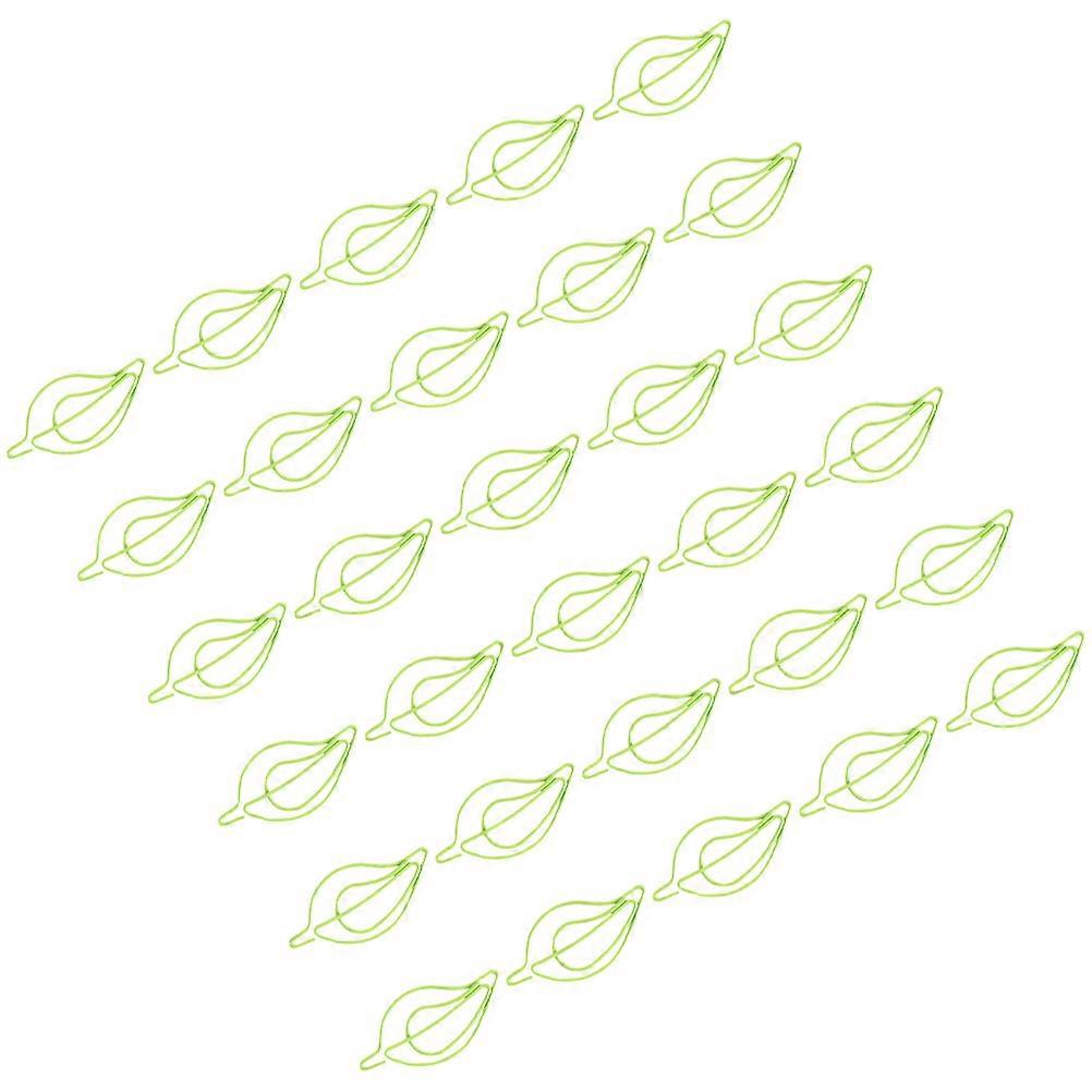 Leaf Paper Clip Metal for Office Use 60Pcs Creative Office File Clips