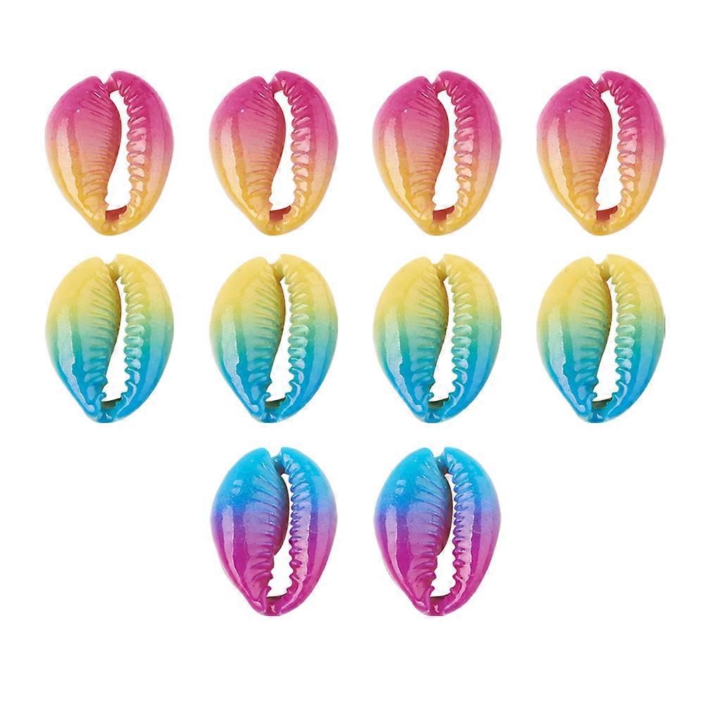20 Pcs Hanging Shell Jewelry Eardrop With Gradient Color Design For Women Elegant Decorative Accessory Ideal For DIY Crafting Or Gift Giving