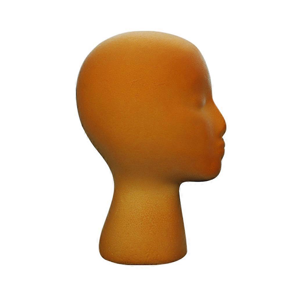 Multi-Purpose Head Model Display Headpiece For Women In Orange 30.00X18.00X15.00cm 1Pack For Salon Services